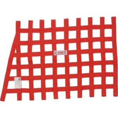 G-FORCE Front Angle Shape Ribbon Style Net With 1 Wide Webbing 18 Height X 20 Top Width X 26 Bottom Wi 4134RD